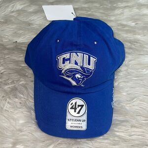 47 Brand Hat Womens Christopher newport university Adjustable Clean up Blue New